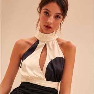 C/MEO Collective Sectional Top Ecru Spot